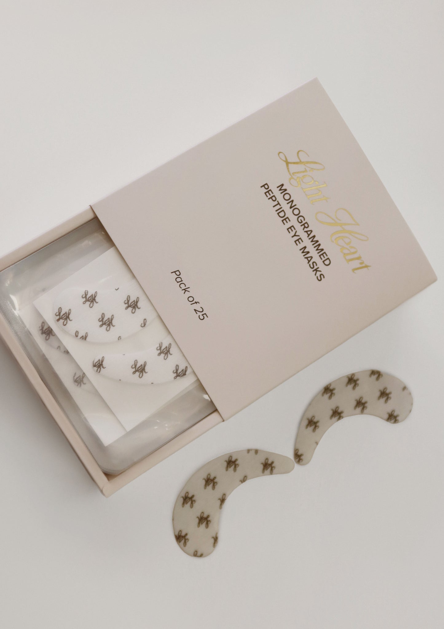 Monogrammed Peptide Eye Masks