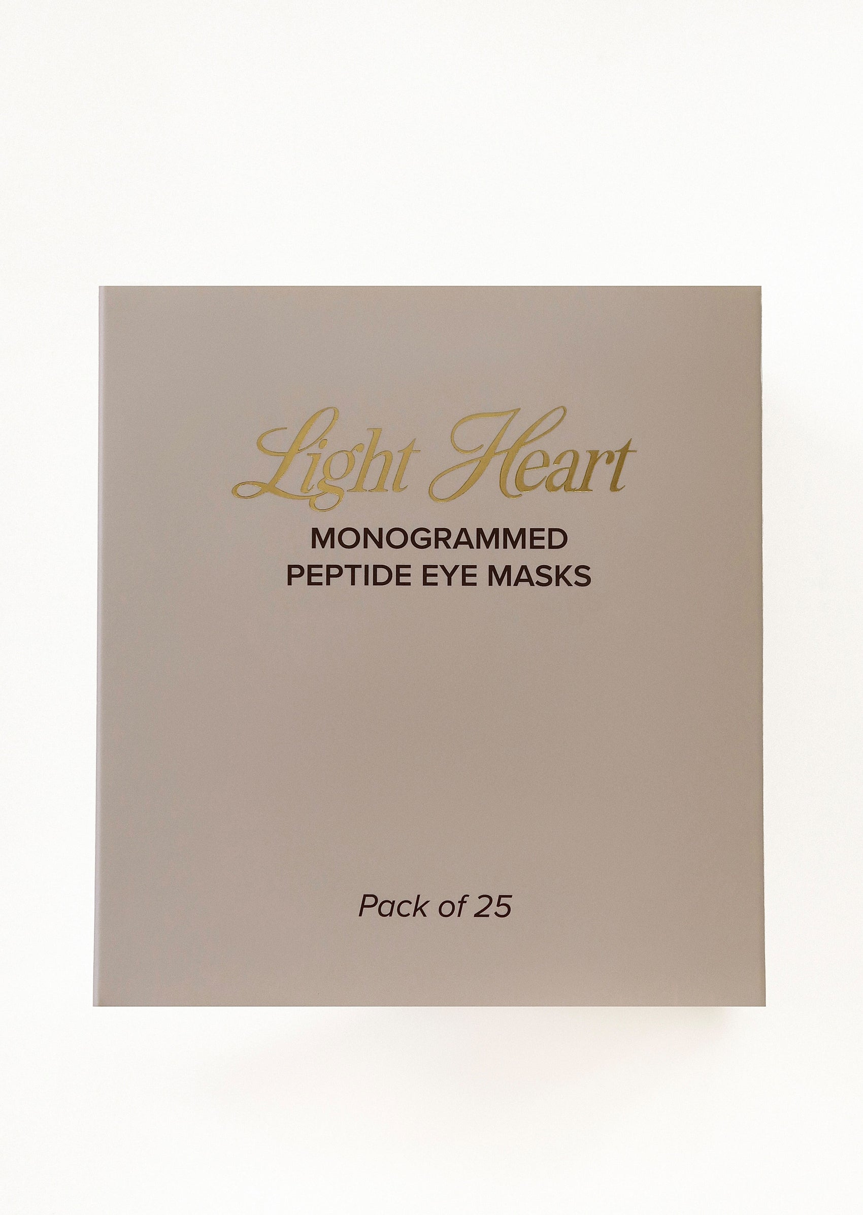 Monogrammed Peptide Eye Masks
